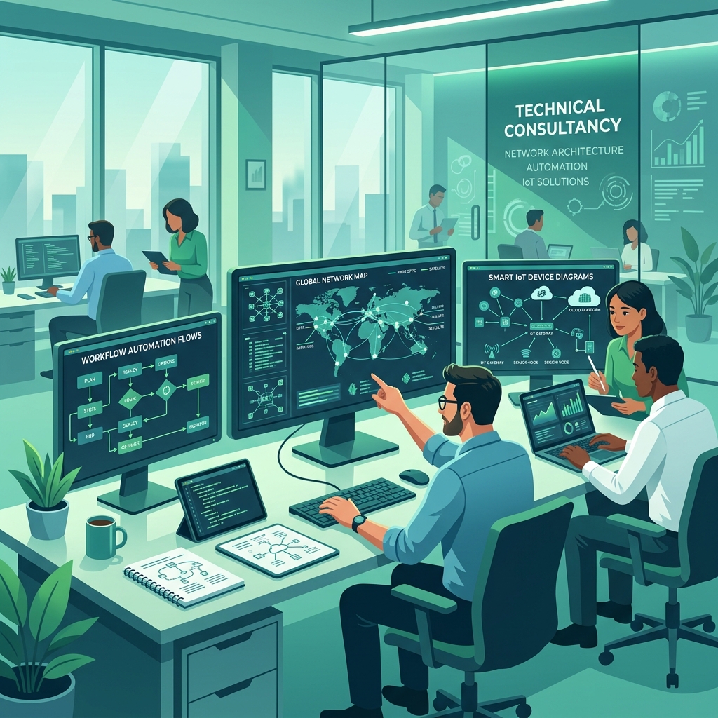 IT & Automation Consultancy Illustration