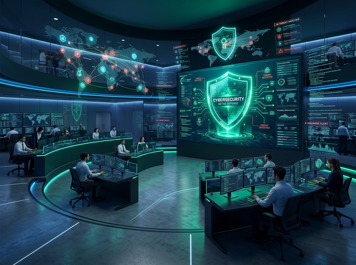 Cybersecurity Solutions Illustration
