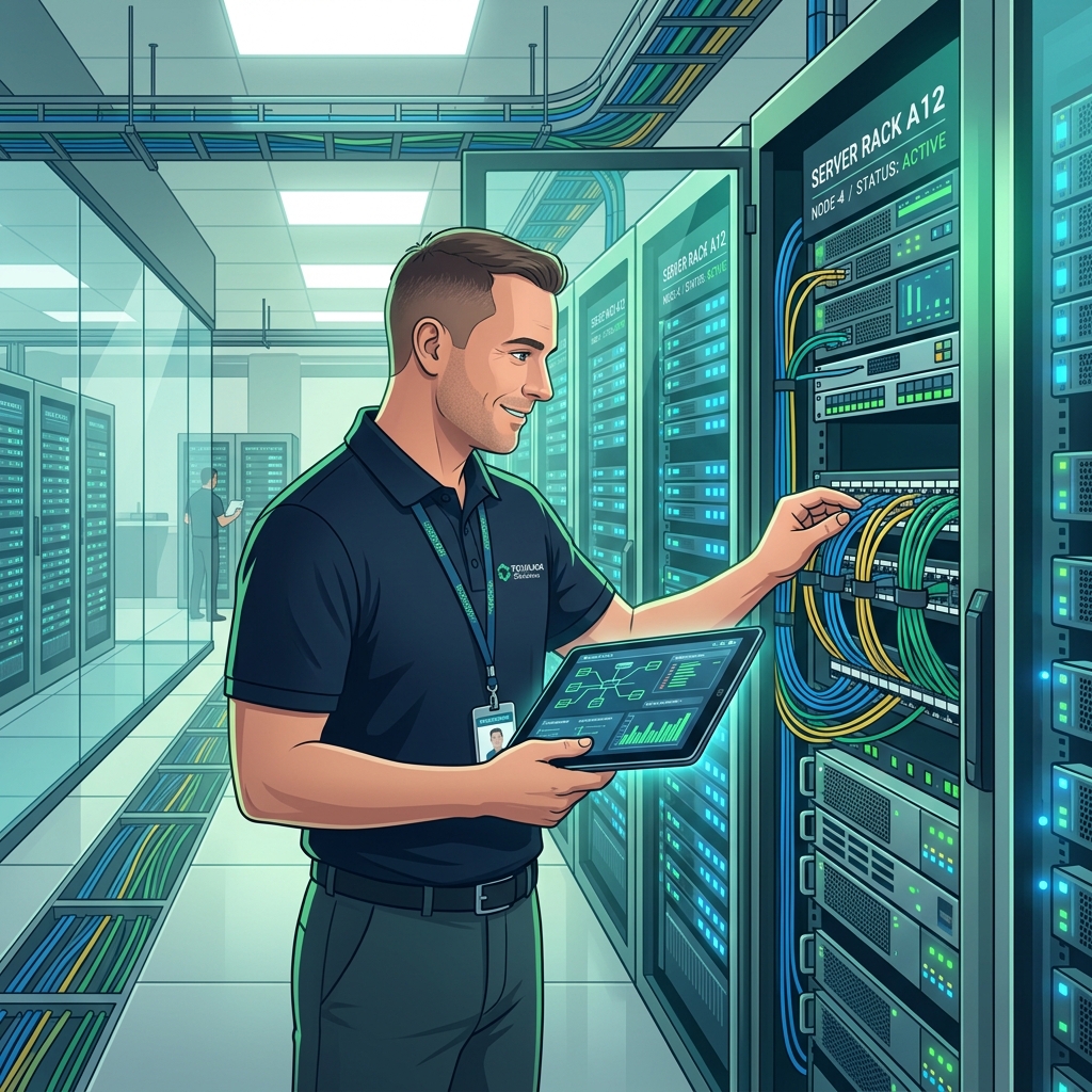 IT Facility Management Services Illustration